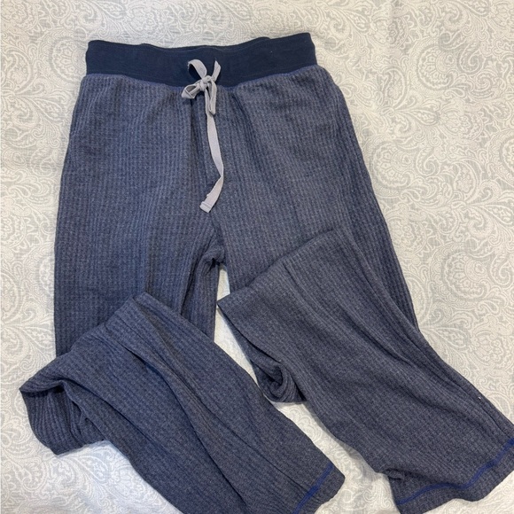 Cozy Kids' Blue Ribbed Pants - Picture 1 of 2